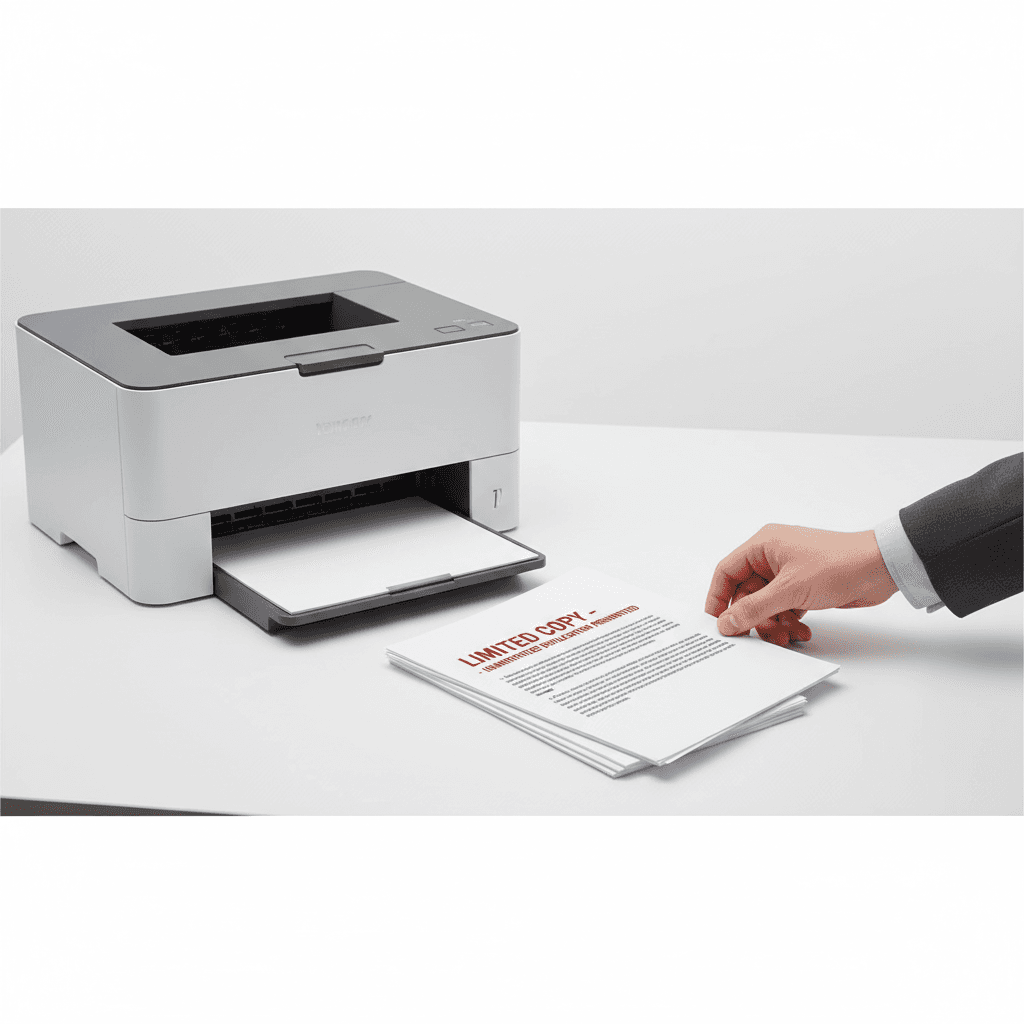 Print Secure Documents: Limited Copies for Pakistan Businesses